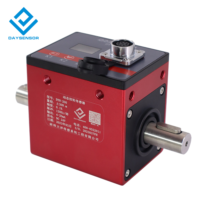 DYN-200 DAYSENSOR Dynamic Torque Sensor Motor Rotating speed measuring Power Torsion tester transducer Components with LCD Display English 10000Nm